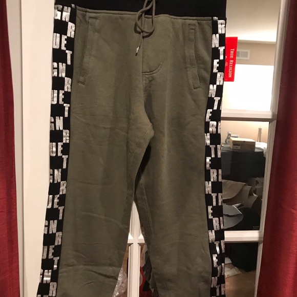 True Religion track pants men size M NWT - Picture 2 of 5
